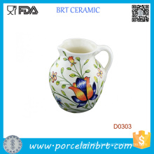 800ml Beautiful Flower Decorative Ceramic Milk Jug